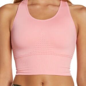 NWT Sweaty Betty Stamina Longline Sports Bra In Calypso Pink